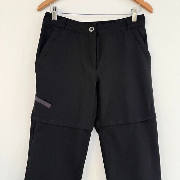 ExOfficio Convertible Black Nylon Hiking Pants Womens Sz 10 Gorpcore Outdoor - Picture 2 of 11